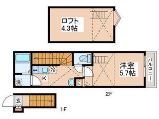 MELDIA小作の物件間取画像